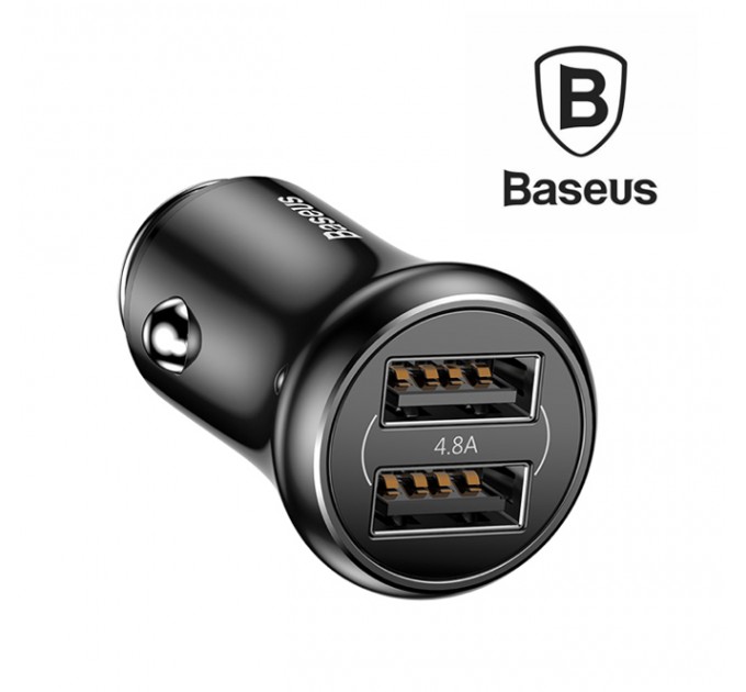 Автомобильное зарядное устройство Baseus 2xUSB 4.8A 